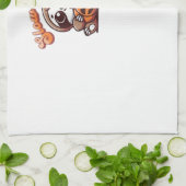 Halloween Sloth Slow and Spooky Cute Sloth Pumpkin キッチンタオル (折り畳み)