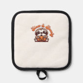 Halloween Sloth Slow and Spooky Cute Sloth Pumpkin 鍋敷き (正面)
