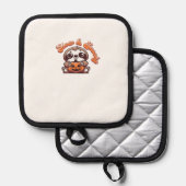 Halloween Sloth Slow and Spooky Cute Sloth Pumpkin 鍋敷き (正面/裏面)