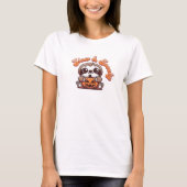 Halloween Sloth Slow and Spooky Cute Sloth Pumpkin Tシャツ (正面)
