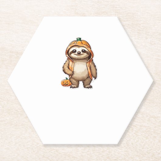 Halloween Slothster Essential T-Shirt ペーパーコースター (正面)