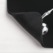 Halloween Soccer Skeleton Football Trick Or Treat  マウスパッド (コーナー)