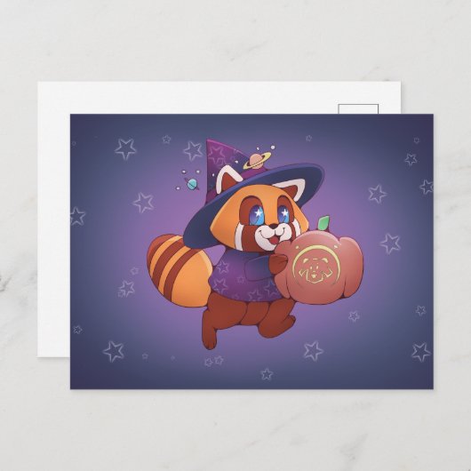 Halloween Space Panda ポストカード (正面/裏面)