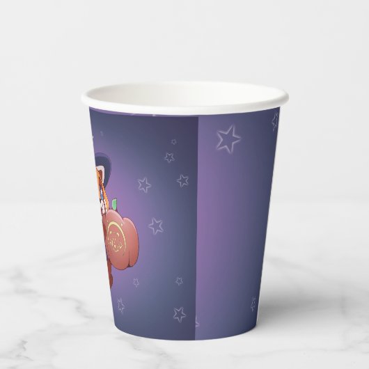 Halloween Space Panda 紙コップ (裏面)