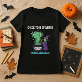 Halloween Spell-Checker Witch Funny Teacher  Tシャツ