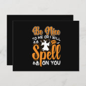 Halloween Spell On You Birthday ポストカード (正面/裏面)