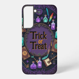 Halloween Spellbook Potion Wreath Trick or Treat Samsung Galaxy S22+ケース