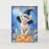 Halloween Sphynx Cat シーズンカード (正面)