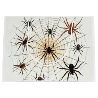 Halloween Spider Gift Bag ラージペーパーバッグ