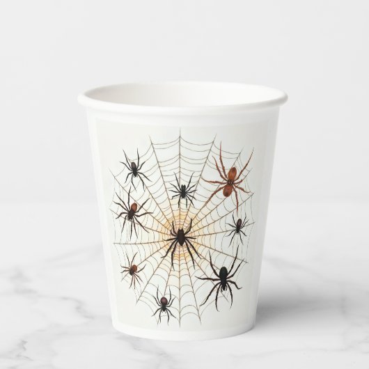 Halloween Spider Paper Cups 紙コップ (正面)