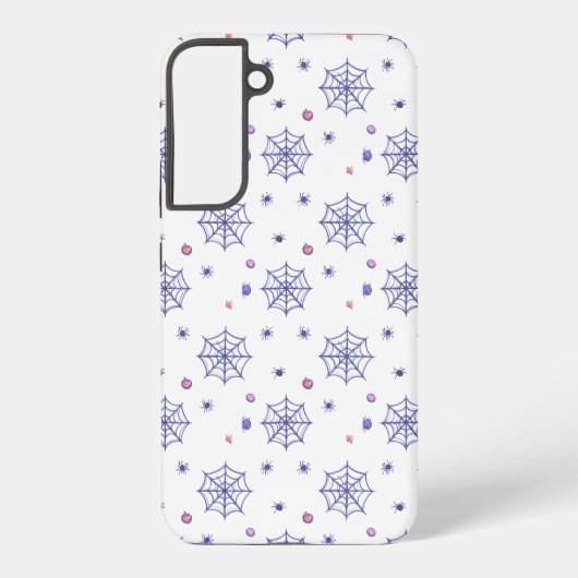 Halloween Spider Web and Candy Pattern Samsung Galaxyケース (裏面)