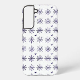 Halloween Spider Web and Spider Pattern Samsung Galaxy S22+ケース