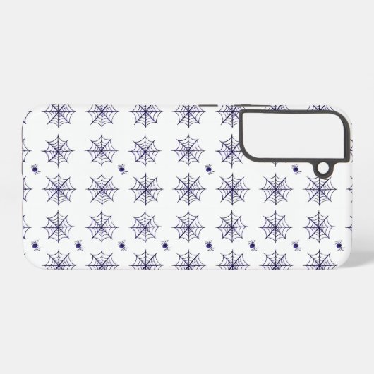 Halloween Spider Web and Spider Pattern Samsung Galaxyケース (裏面横)
