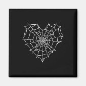 Halloween Spider Web Costume Cute Heart Spider Web マグネット (正面)