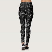Halloween Spider Web Hand Drawn Leggings レギンス (裏面)