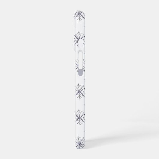 Halloween Spider Web Pattern iPhone 16ケース (左側面)