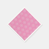 Halloween Spider Webs in Pink and White  スタンダードカクテルナプキン (角)