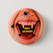 Halloween Spiders Button 缶バッジ (正面)