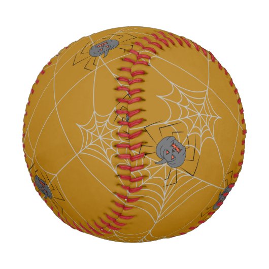Halloween spiders web and pumpkins 野球ボール (アングル)