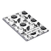 Halloween Spiral Notebook – Vintage Gothic ノートブック (右側)