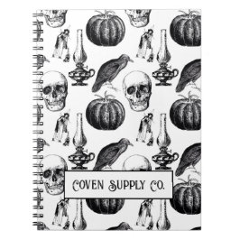 Halloween Spiral Notebook – Vintage Gothic ノートブック