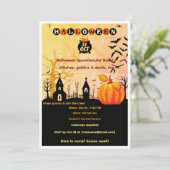 Halloween Spooktacular Party 招待状 (スタンド正面)