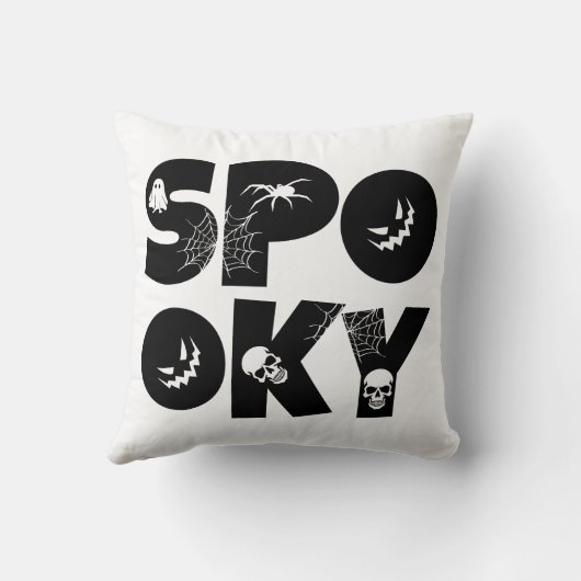 Halloween spooky  クッション (裏面)