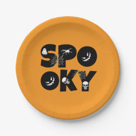 Halloween spooky  ペーパープレート