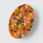 Halloween Spooky Candies Party   ラウンド壁時計 (傾斜)