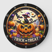 Halloween Spooky Cute Clock ラージ壁時計 (正面)