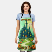 Halloween Spooky Cute Modern Collection エプロン (着用した状態)