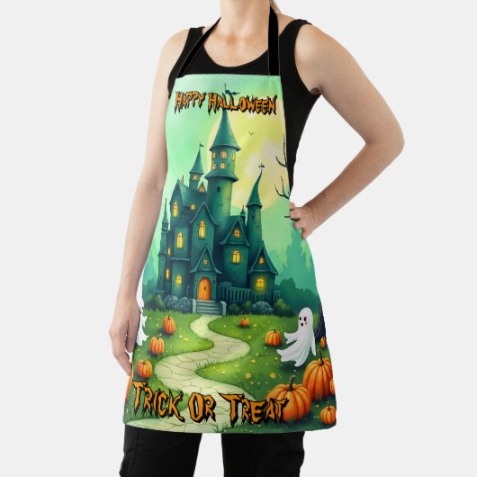 Halloween Spooky Cute Modern Collection エプロン (インサイチュ)