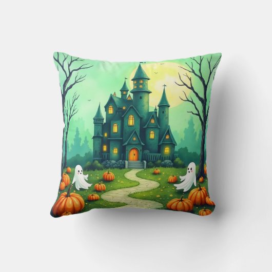 Halloween Spooky Cute Modern Collection クッション (裏面)