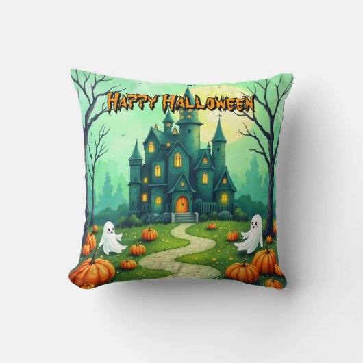 Halloween Spooky Cute Modern Collection クッション (正面)