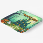 Halloween Spooky Cute Modern Collection ペーパープレート (傾斜あり)