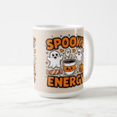 Halloween spooky energy mom life コーヒーマグカップ (正面右)