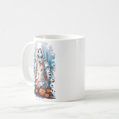 Halloween Spooky Ghostly Haunted Doll コーヒーマグカップ (正面左)