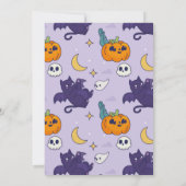 Halloween Spooky Ghosts Party Birthday Invite 招待状 (裏面)