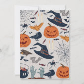 Halloween Spooky Ghosts Party Pumpkins Invite 招待状 (裏面)