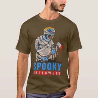 Halloween, Spooky Mummy Zombie With Ae 4179 Tシャツ