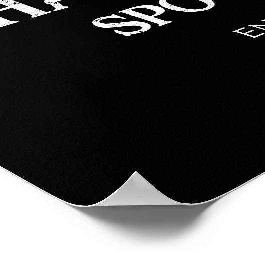 Halloween spooky night party sign with ghost ポスター (角)