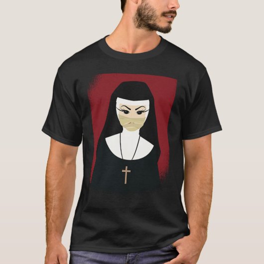 Halloween Spooky Nun Scary Nun Halloween Kids Girl Tシャツ (正面)
