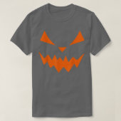 Halloween Spooky Pumpkin Jack O Lantern Face Scary Tシャツ (デザイン正面)