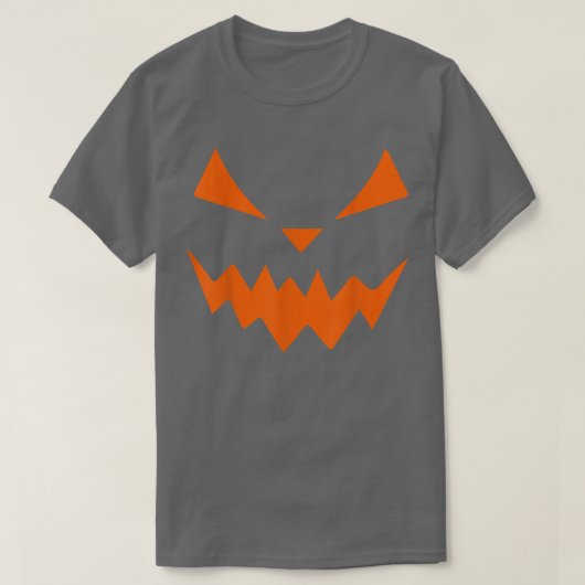 Halloween Spooky Pumpkin Jack O Lantern Face Scary Tシャツ (デザイン正面)