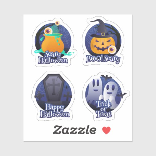 Halloween spooky sticker collection シール (シート)