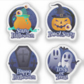 Halloween spooky sticker collection シール (正面)