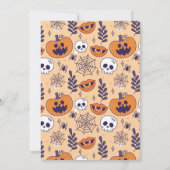 Halloween Spooky Trick or Treat Party Pumpkins 招待状 (裏面)