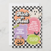 Halloween Spooky Vibes Birthday Invitation 招待状 (正面)