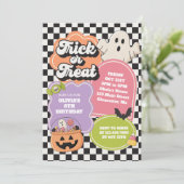 Halloween Spooky Vibes Birthday Invitation 招待状 (スタンド正面)