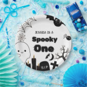 Halloween Sppoky One First Birthday party ペーパープレート (パーティー)